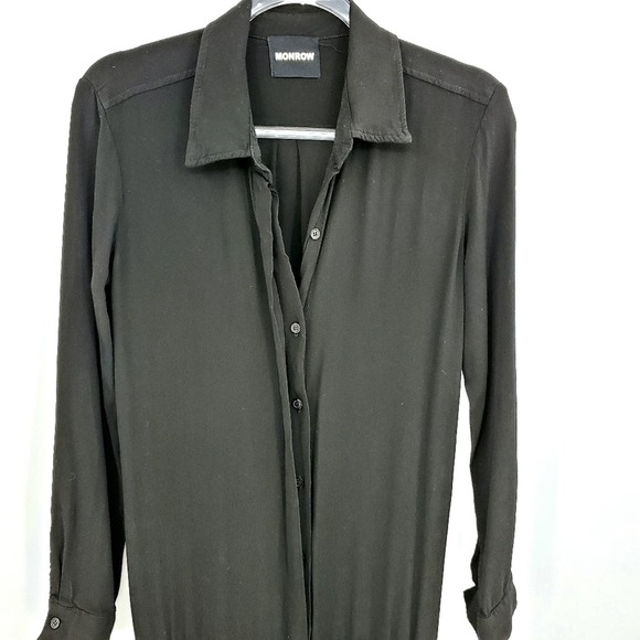 Monrow Black Crepe Jumpsuit Revolve - Picture 4 of 16